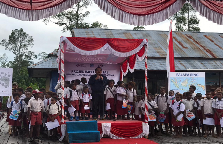 Progres Palapa Ring di Papua Capai 86,48 Persen